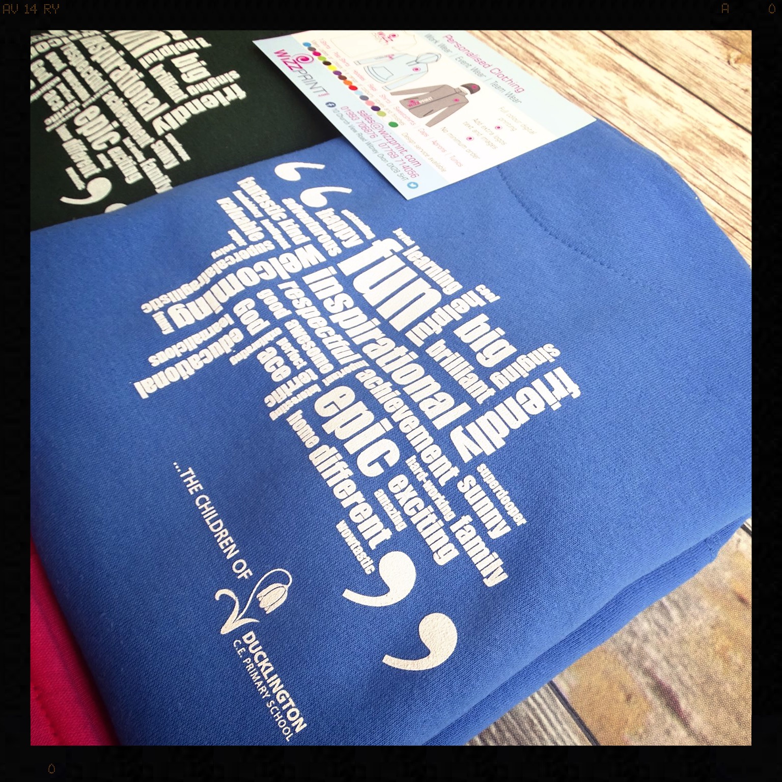 Word Cloud Screen Printed