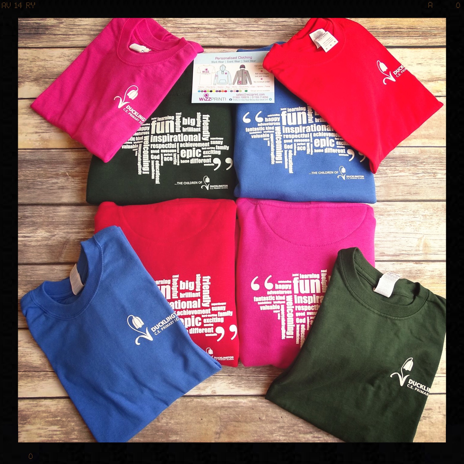 Screen Printed School T shirts