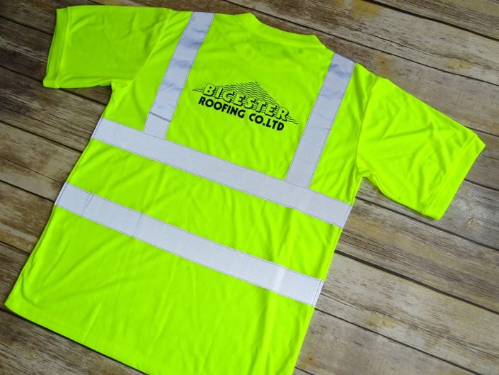 Bicester Roofing Hi Vis T Shirts