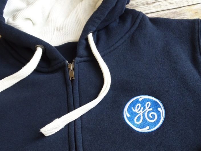 GE General Electric Zipped Hoodie