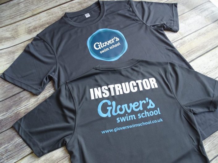 Glovers Swim School Instructors Pool Shirts